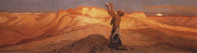 Elihu Vedder Prayer for Death in the Desert. oil painting image
